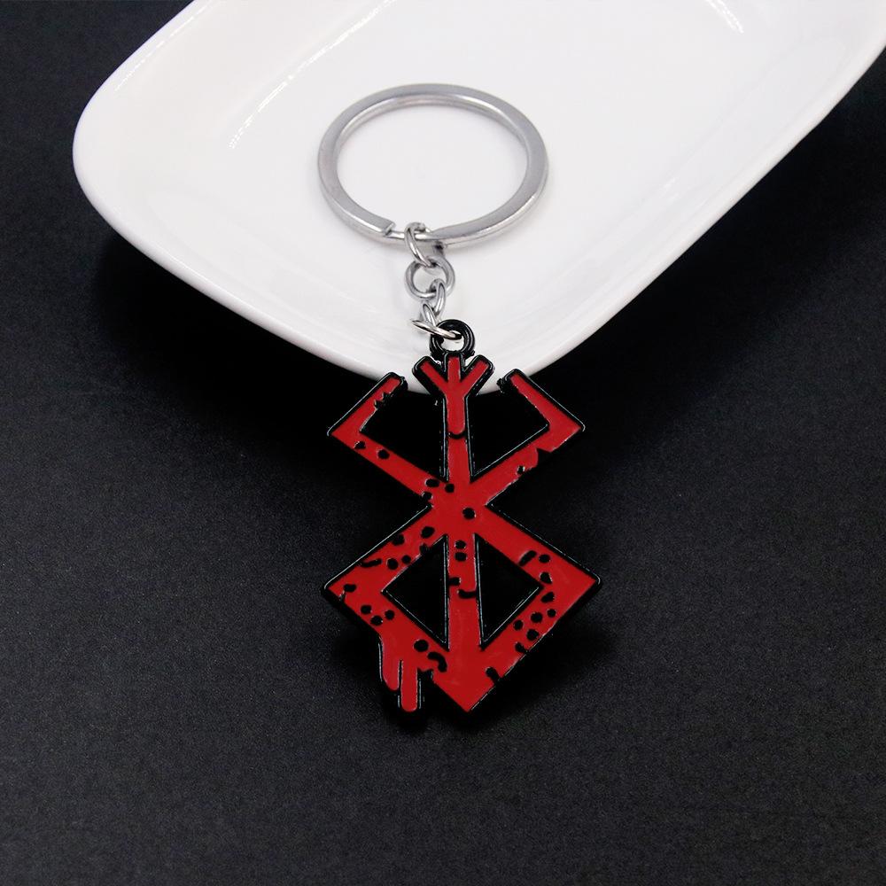 Anime Berserk Symbole Logo Collier Tendance Mode Guts Épée Logo Pendentifs Cosplay Bijoux Décoration Collier Accessoires Cadeaux