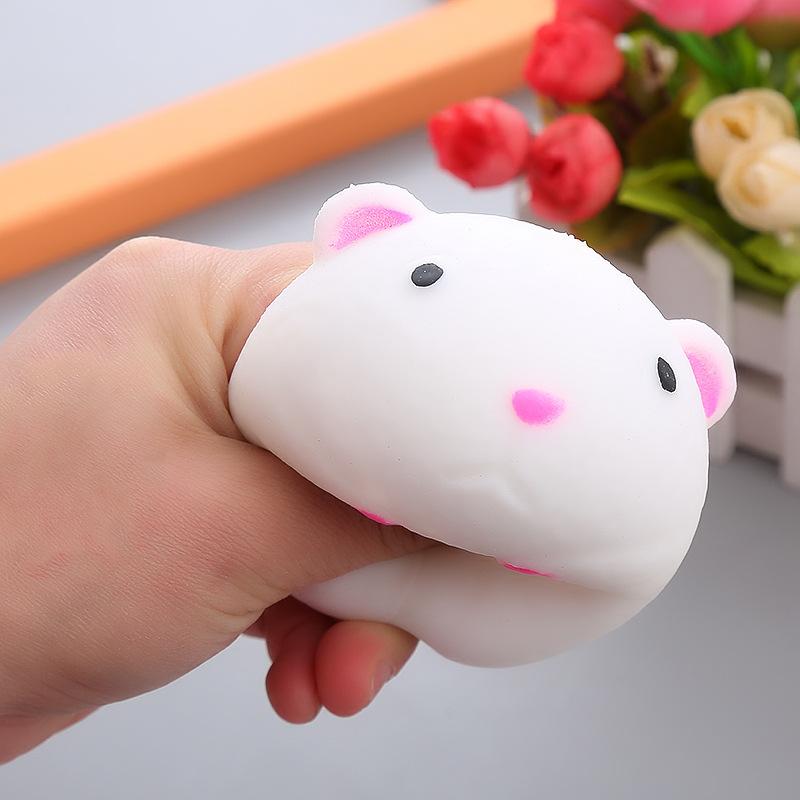 Zabawka do ściskania dla dzieci i dorosłych Symulacja Zabawki do ściskania Miękkie Słodkie Odprężające Uszczypywanie Słodki Koza i Chomik Lepkie Powolny Powrót