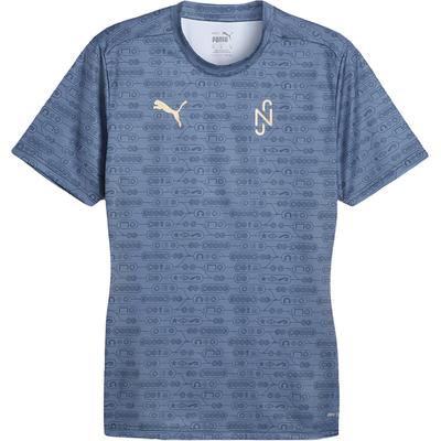 Neymar Jr. Moisture-Wicking Quick-Dry Conductive Mesh Short Sleeve T-Shirt Men Tops Horizon-Blue Pelé-Yellow 659863-10