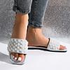 Fashion Summer New Flat Heel Rhinestone Slippers Women Fashion All-match Rhinestones Sandals Outdoor Beach Slides Slippers