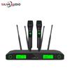 Professional UHF Wireless Handheld Dynamic Microphone Set with Anti-Howling and Infrared Frequency Matching for Stage and KTV Use