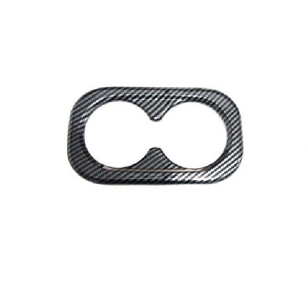 For Honda CR-V Rear Armrest Water Cup Holder Panel -2024 Carbon Fiber Steel