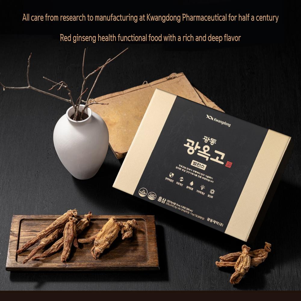 [Gift Set] Kwangdong Pharmaceutical Gwang-Ok-Go Balance Red Ginseng 300ml(10ml x 30 Pouches) + Exclusive Shopping Bag, 1 Set
