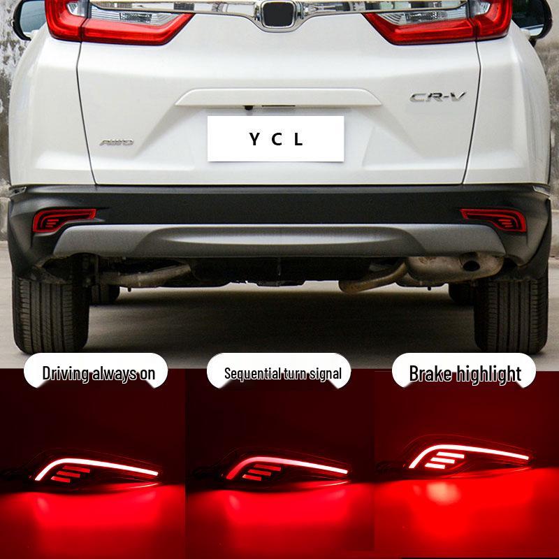 Fits Honda CRV 18-20, Rear Bumper Sequential Turn Signal Brake Light