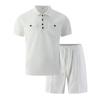 New Men’s Casual Double-pocket Short-sleeved Polo Shirt and Shorts Summer Fashion Set