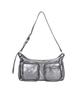 Margesherwood Outpocket Hobo_Metallic Gray Foiled Plain