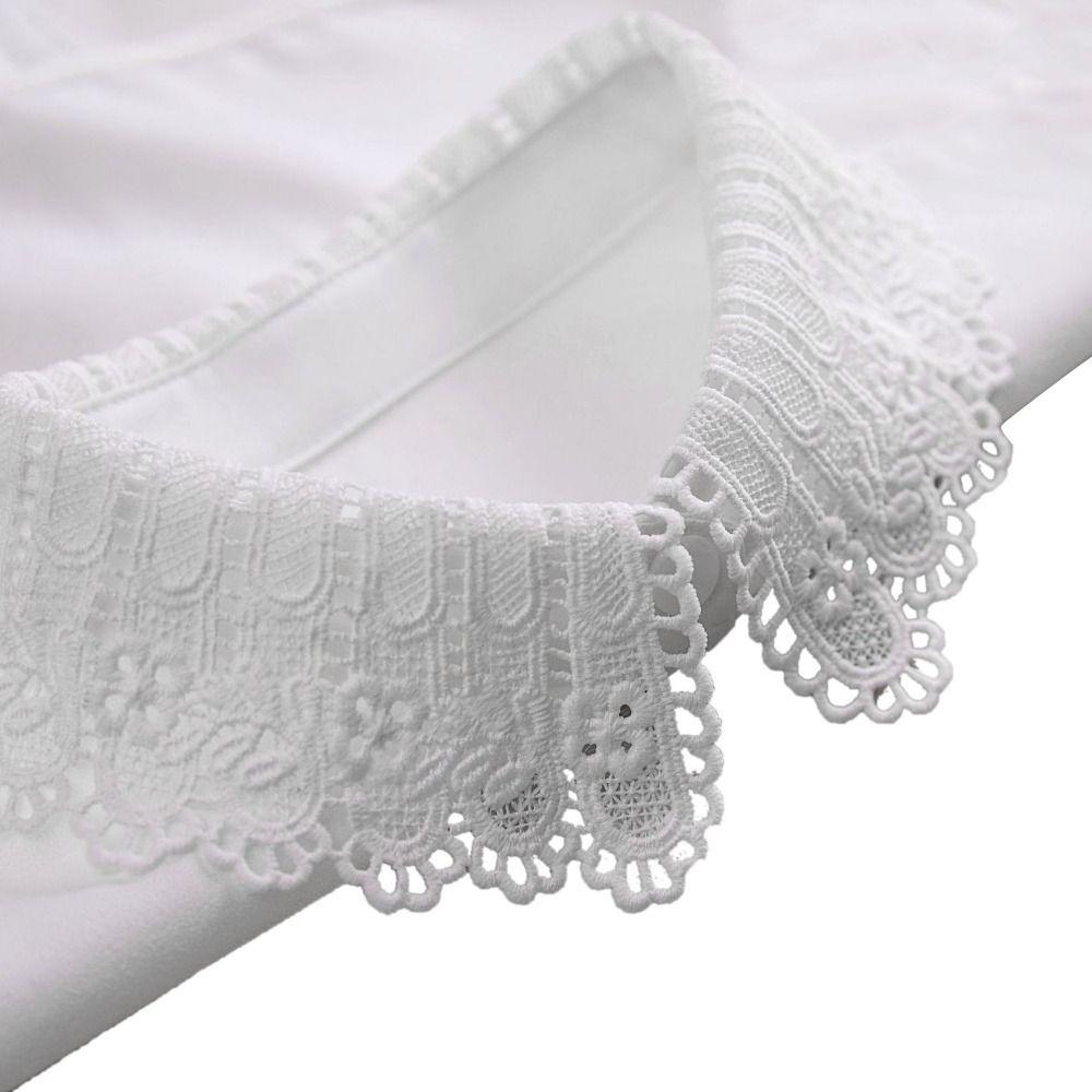 Clothes Accessory Detachable Fake Collar Lace White Black Neckline Half Shirt Women Girls