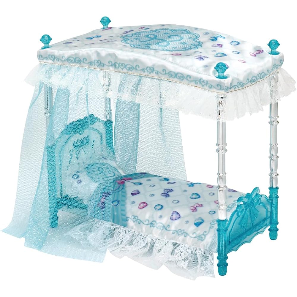 Takara Tomy Licca-chan LF-07 Yumemiru Princess Crystal Bed Set, Dress Up, Playhouse Toy, 3 Years ...