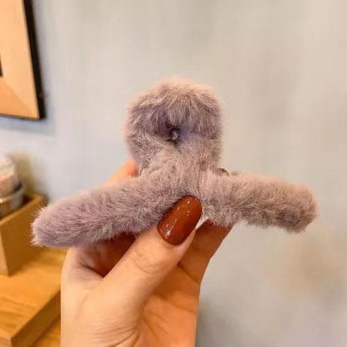 Winter New Style Large Plush Catch Clip Korean Shark Hairpin Hairpin Wedding Hair Jewelry Available