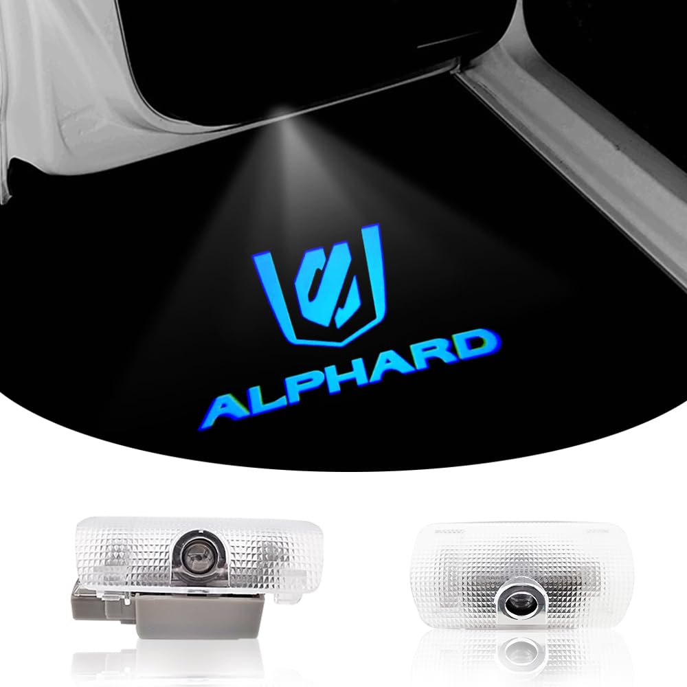 

Новый Alphard 40 Series Подсветка двери Подсветка салона Светодиодная проекция логотипа Toyota Alphard 40 Series Набор из 2 шт. с инструментами
