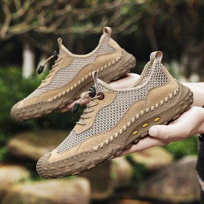 Atmungsaktive Lässige Mesh-Schuhe für Herren Klassische Reise Herren Sandalen Sommer Outdoor Walking Sneakers Zehenschutz Herren Sandalen