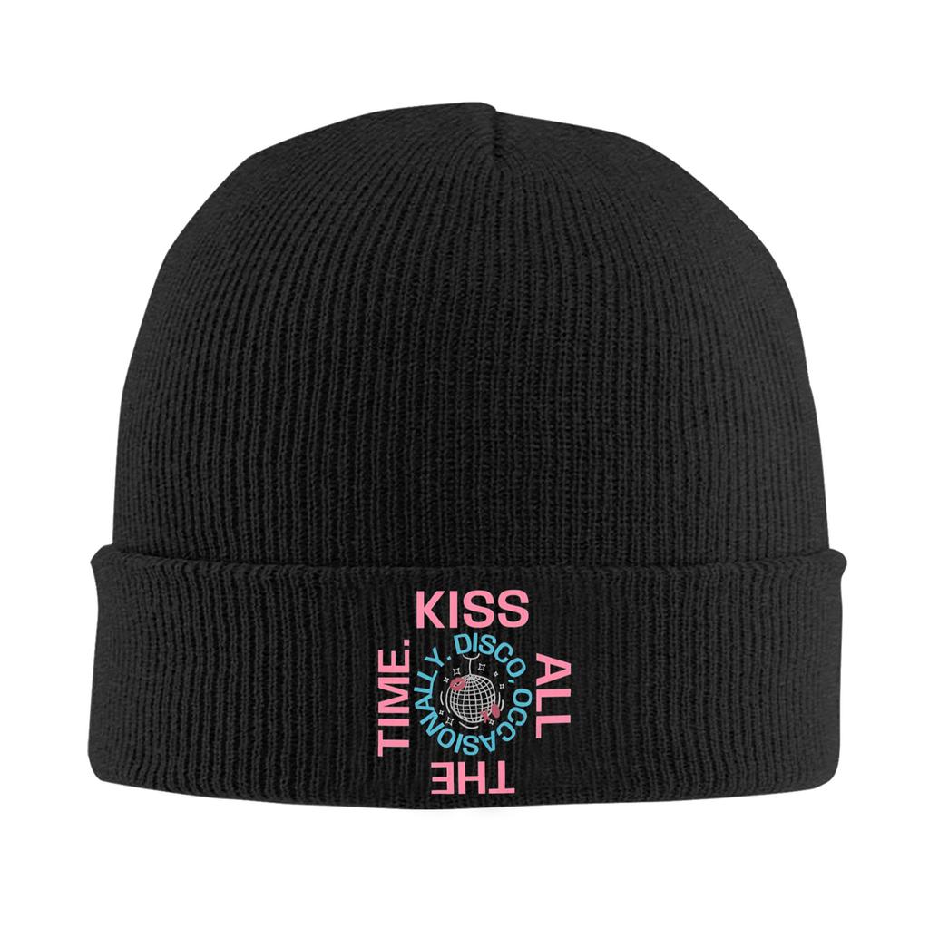 Kiss All The Time Disco Harrys Knitted Hat Beanie Autumn Winter Hat Warm Acrylic  Hip-hop Styles Caps Unisex Women Gifts,