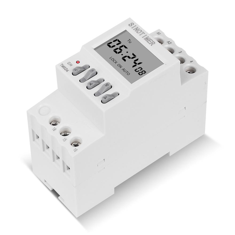 DIN Rail Digital 40 Groups School or Factory Automatic Bell Timer Controller 1~99 Seconds Interval Auto Ring Time Switch AC 220V3