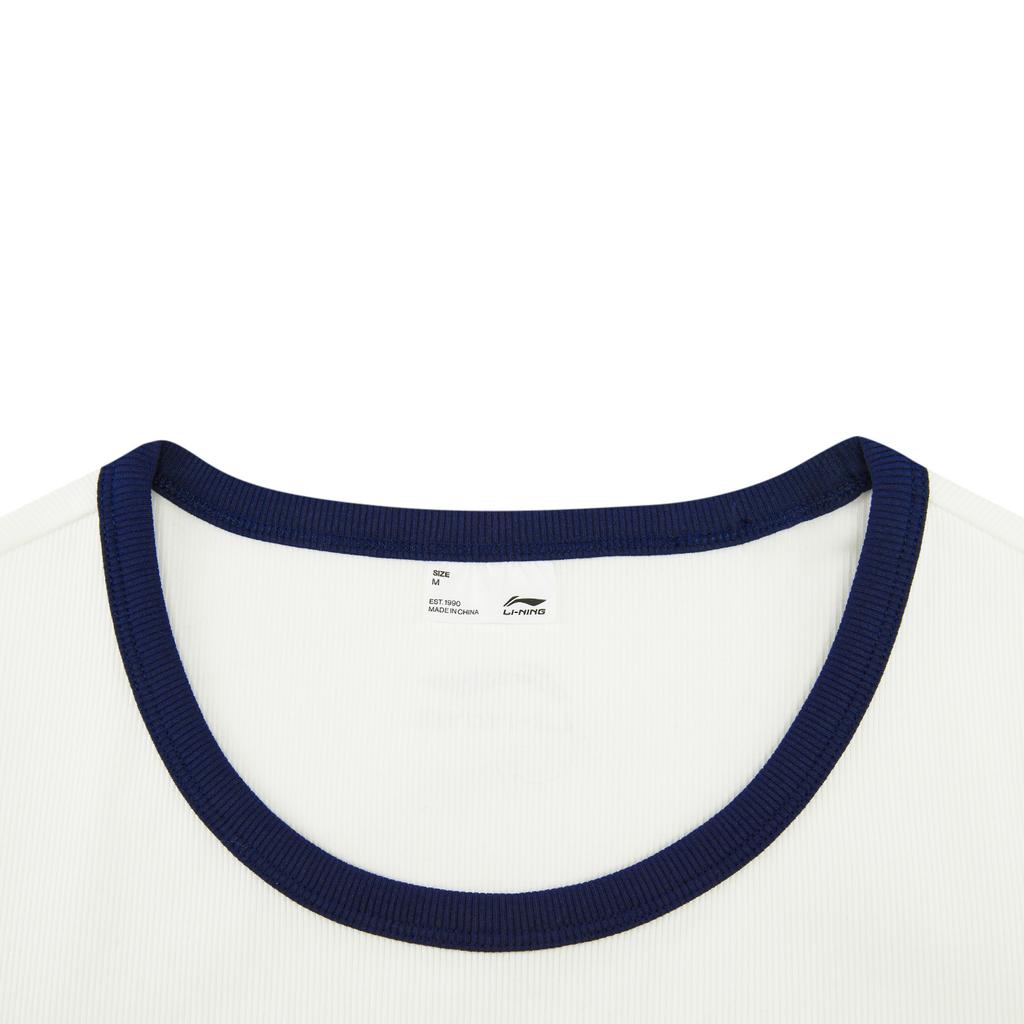 Li Ning Sports Lifestyle Series Round Neck Letter Logo T-Shirt Women tops ATSW268-1
