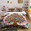 Colorful Tree Hippie Bohemian Decor Multiple Sizes Kid'S And Adults' Bedroom Exquisite 3Pc Bedding Set, Gift