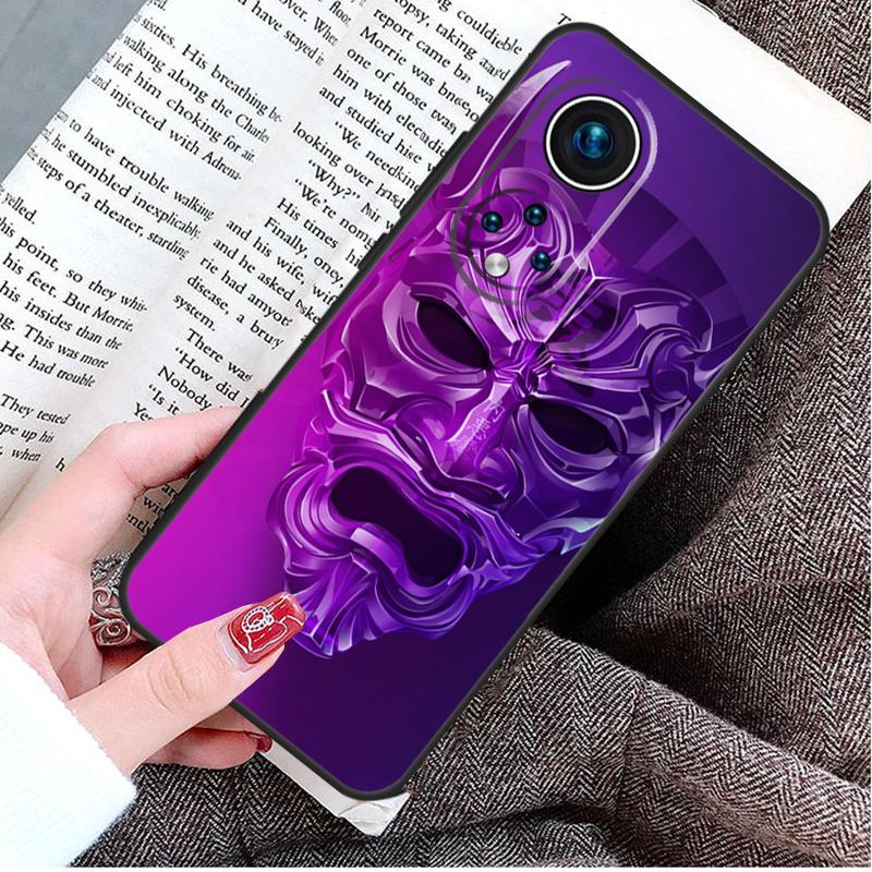 Japanese Oni Hannya Demon Mask Case For Honor Magic 8 Pro 5 6 7 Lite Honor 400 200 50 70 90 X9d X9c X9b X9a X8b Win RT Cover