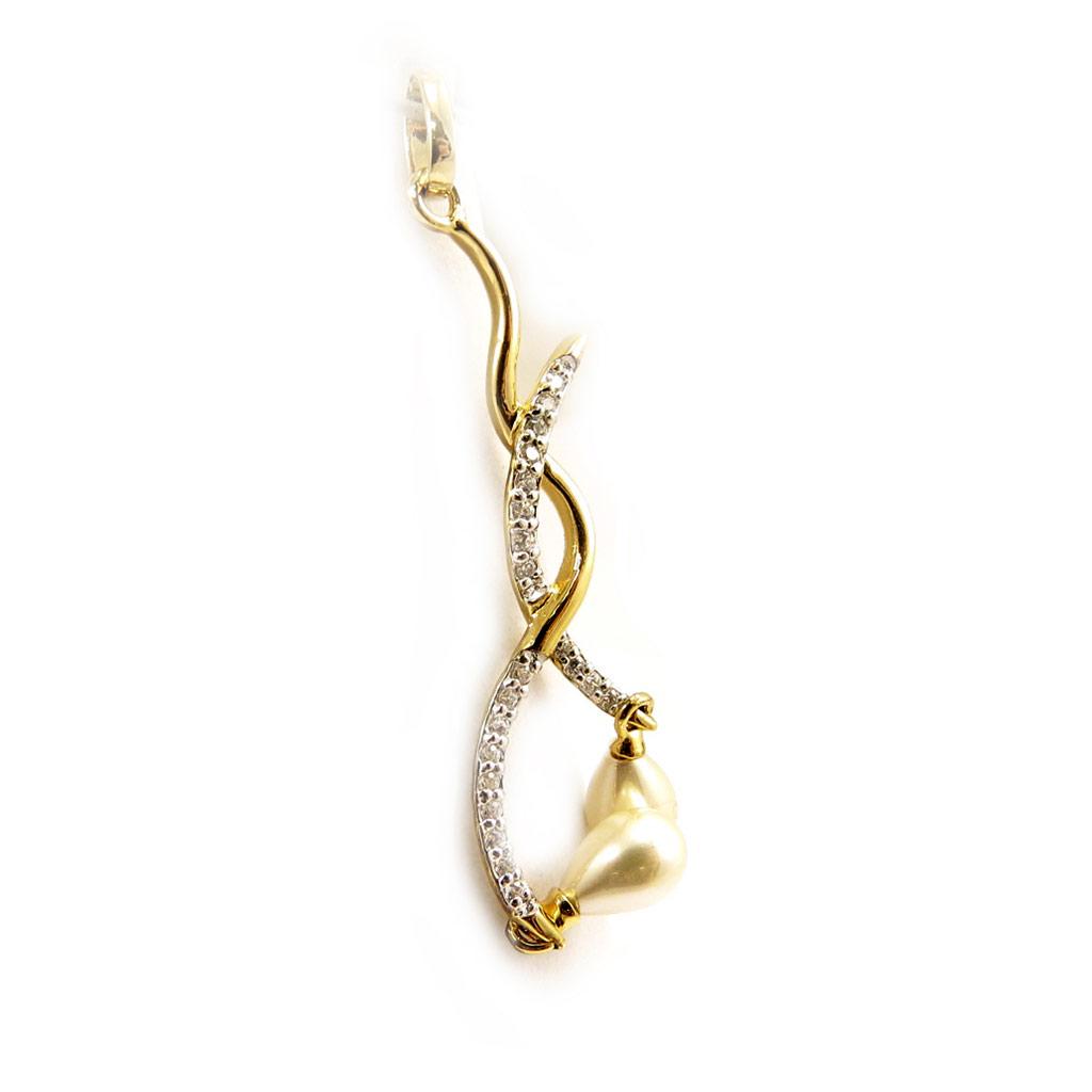 Les Trésors De Lily [D6822] - Pendentif Plaqué Or 'Etreinte'