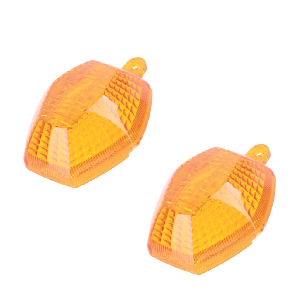 2PCS Signal Covers Motorcycle Turn Signal Light for SUZUKI GSX 650F 2008‑2011Black