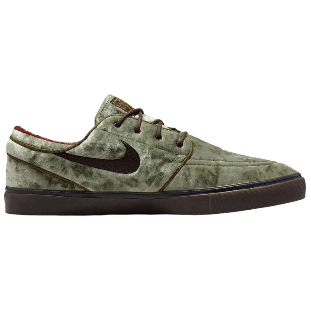 Nike Sb Zoom Janoski OG+ Se Medium Olive Baroque Brown Dark Team Red Velvet Brown  Skateboard Shoes FZ1302-200