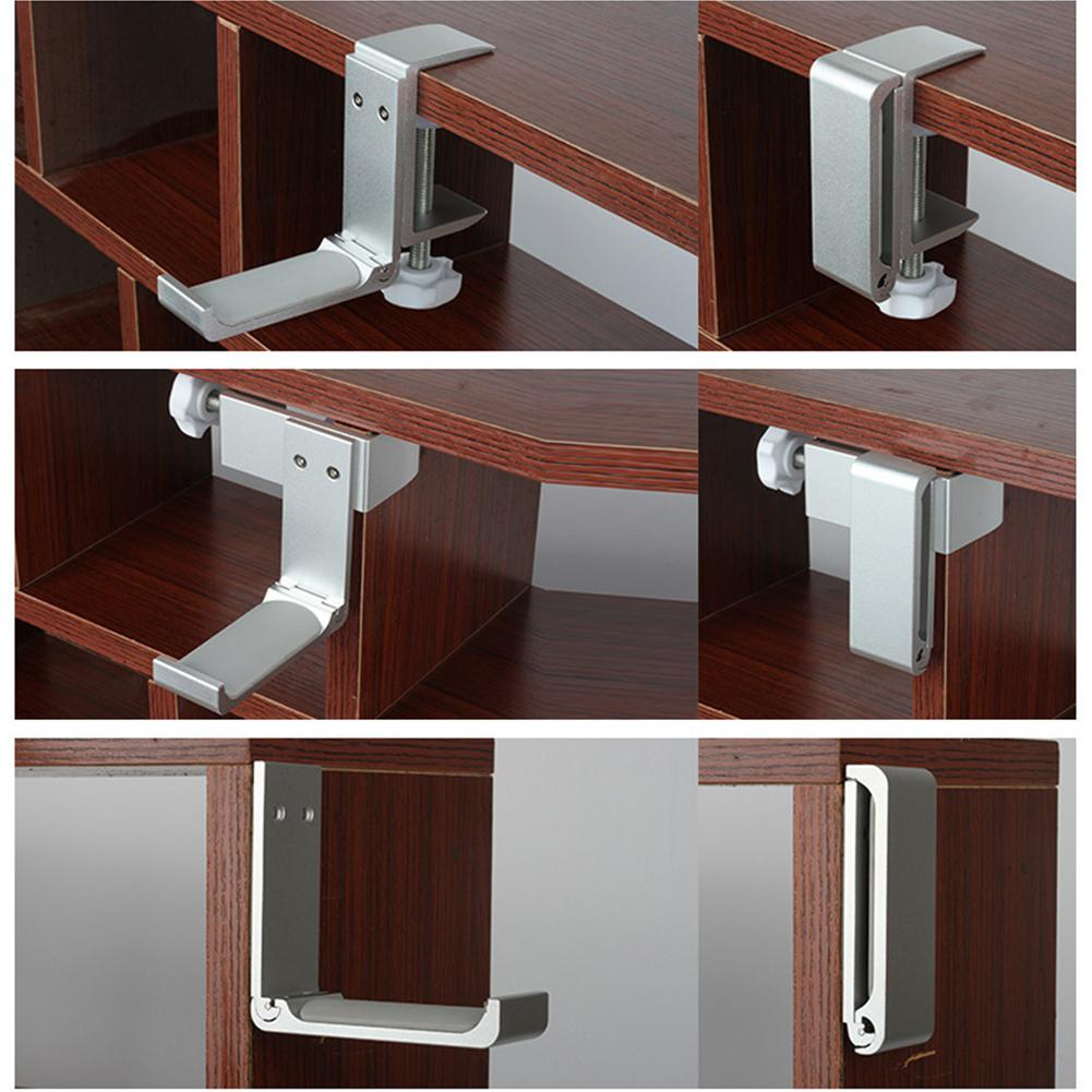 Foldable Headset Rest with Adjustable Clamp Under Desk Earphone Stand Metal Earphone Hanger for Gaming PC Accessories