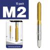 Baiste Titanium Spiral Taps Set: Cobalt-Plated M3-M12