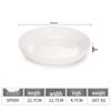 Chuzhou A5 White Melamine Deep Dinner Plate