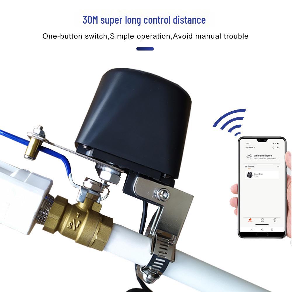 

Tuya Smart WiFi Робот Бездротовий Контролер Клапана з Датчиками Виявлення Протікання