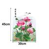 Large Lotus Wall Sticker Anti-static Glass Door Sticker New Decorative Sticker  Bedroom