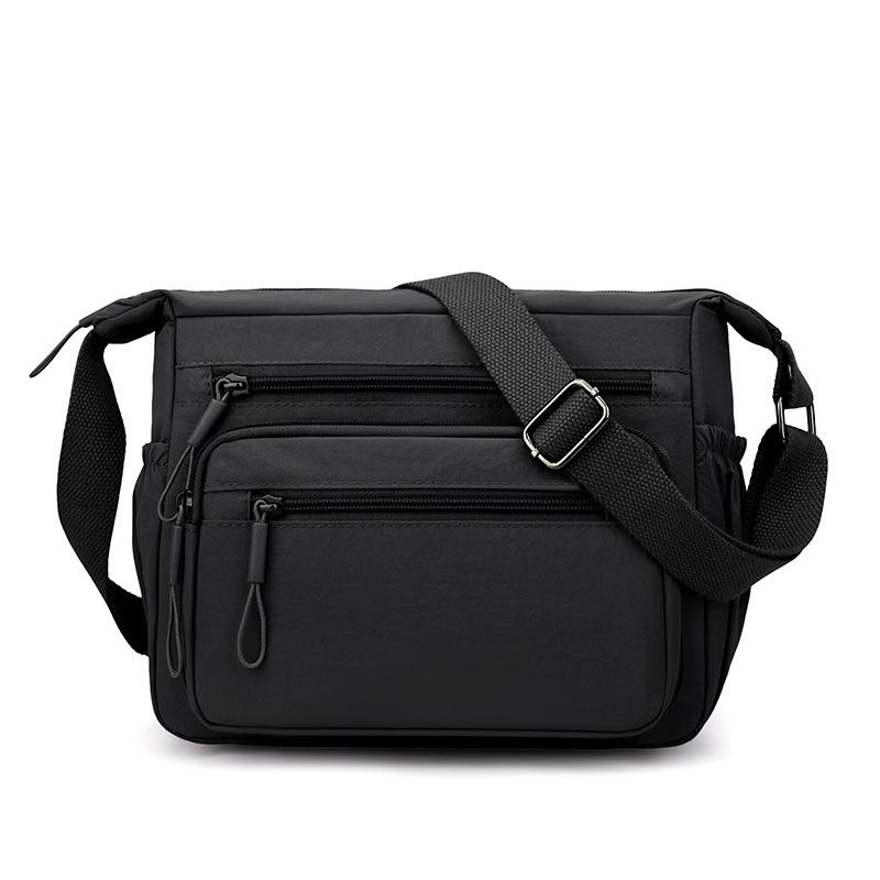 Women's Multi-layer Shoulder Bag Nylon Water-repellent Large Capacity Crossbody Bag Mother Bag
