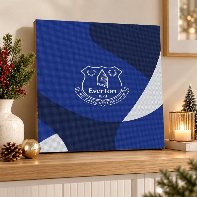 Everton Fußball Diamantmalerei Set 5D Vollbohrer DIY Diamantmosaik Wandkunst Heimdekoration