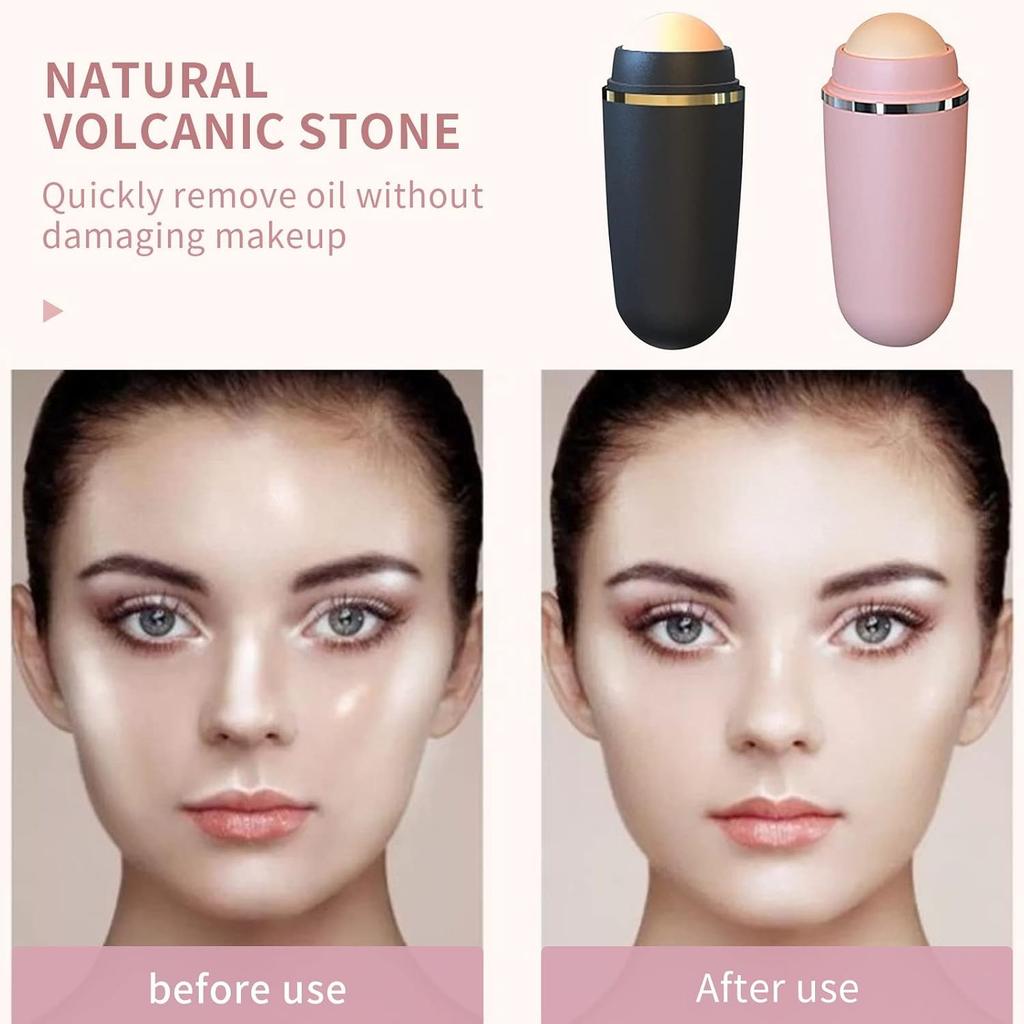 Oil Absorption Ball Skin Care 1pcs Makeup Tools Mini Volcanic Stone Face Oil Absorbing Roller Beauty Tool Facial Oil Removal