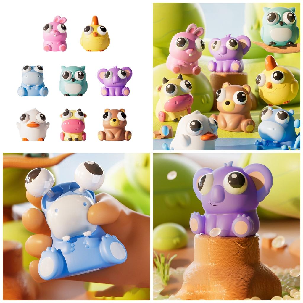 Decompression Toy Animal Antistress Vinyl Toy Kids Office Funny Squeezable Toy Antianxiety Toy for Students Relaxing