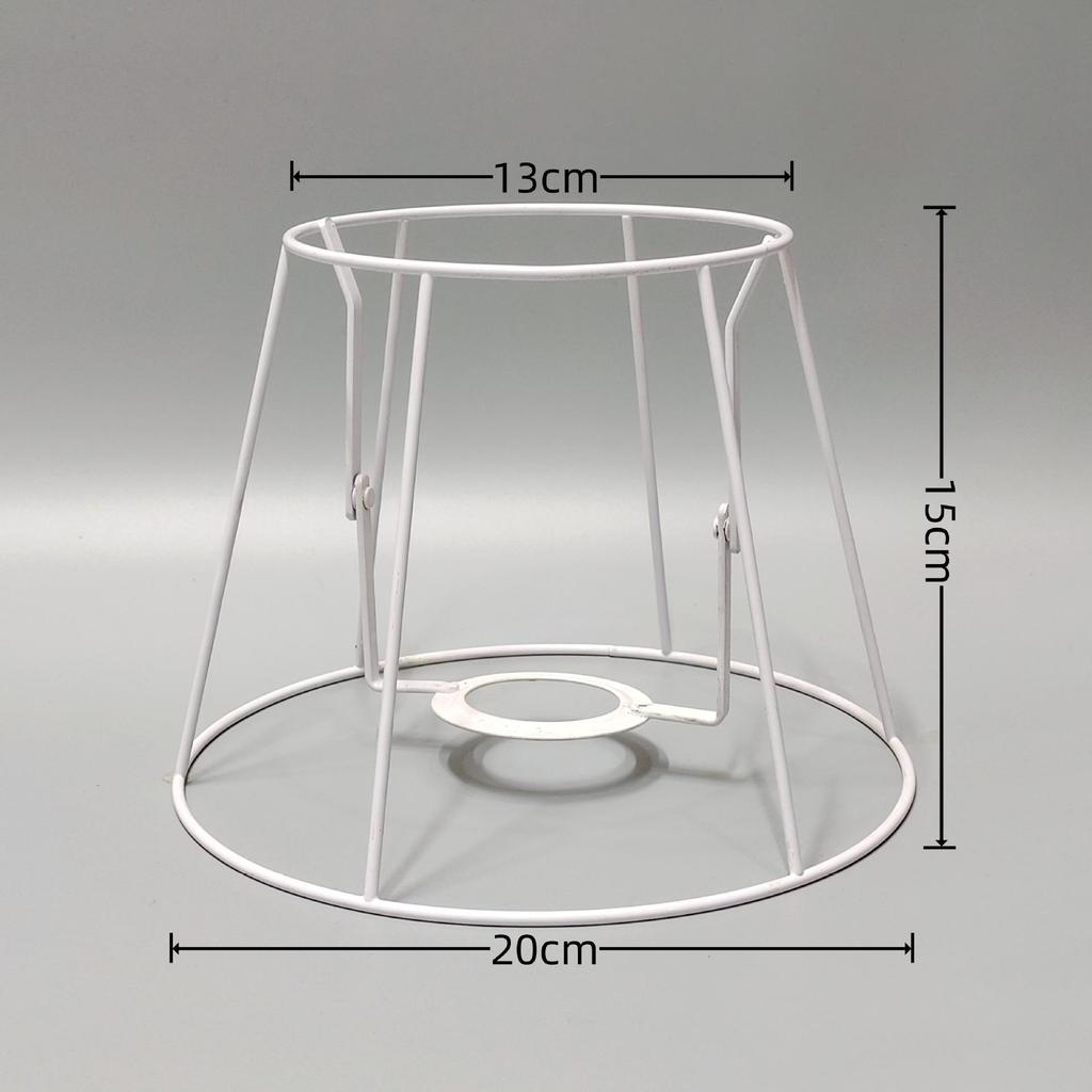 Handgeknüpfte Seilkunst DIY Lampenschirmrahmen: Runde & Eckige Eisenbeschläge für Tischlampen
