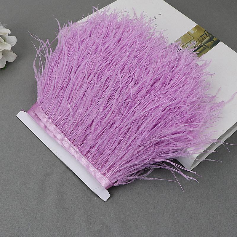 Ostrich Feather Lace Cloth Bandwidth 10-15Cm Stage Performance Clothing Decoration Accessories Lace Feather Ribbon