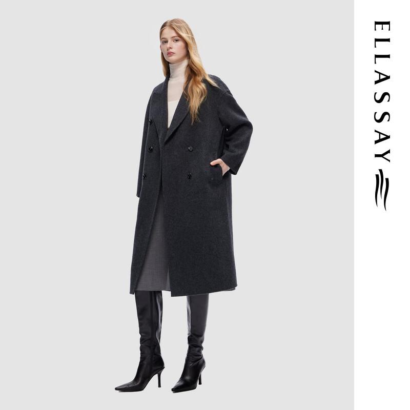 ELLASSAY Women's EWD354D02400 Elegant Wool Blend Coat