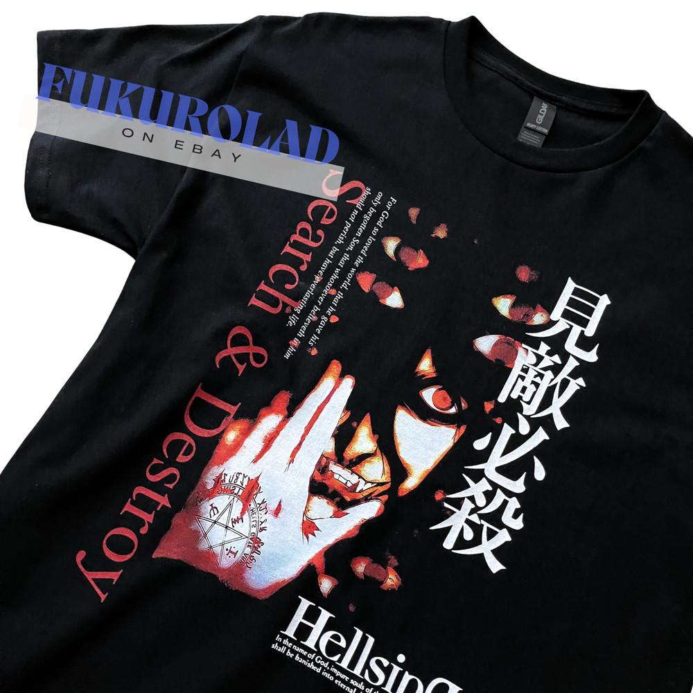 HELLSING - SEARCH DESTROY - Alucard T-Shirt Tops Tee