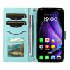 For Oppo Reno13 5G (Global) Wallet Case Rhombus Leather Phone Cover with Strap