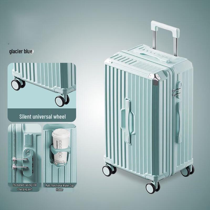 Rechargeable Spinner Trolley Suitcase with Password Lock