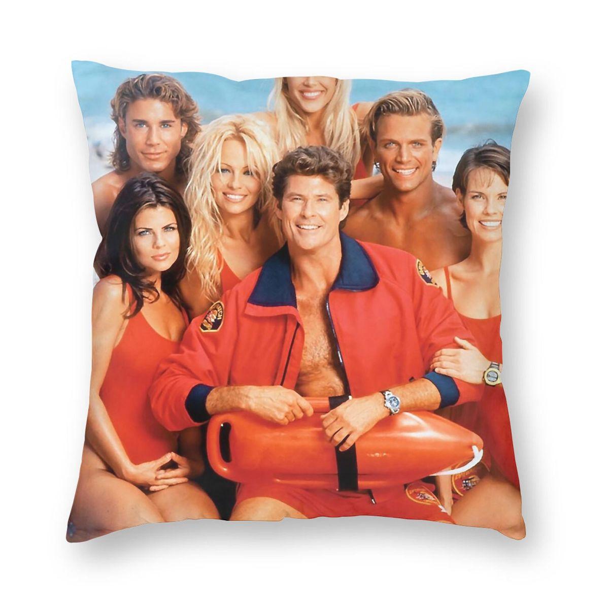 Baywatch David Hasselhoff Square Pillowcase Polyester Linen Velvet Pattern Zip Decorative Pillow Case Home Cushion Cover 30x30cm
