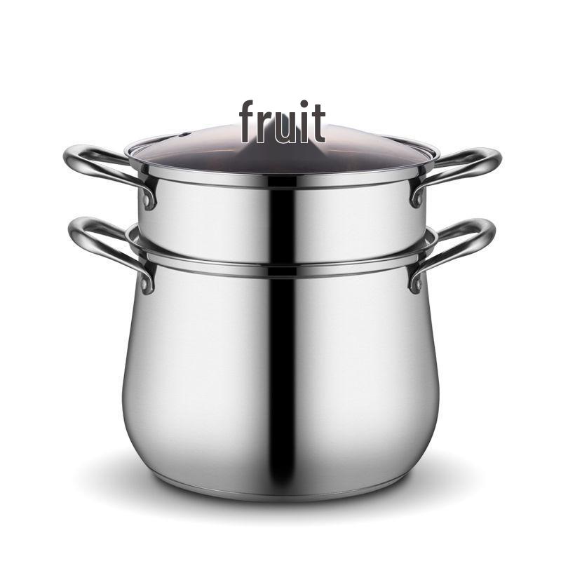 Thickened Stainless Steel Stockpot - Large Capacity for Braising, Boiling, and Steaming On Induction Cookers and Gas Stoves