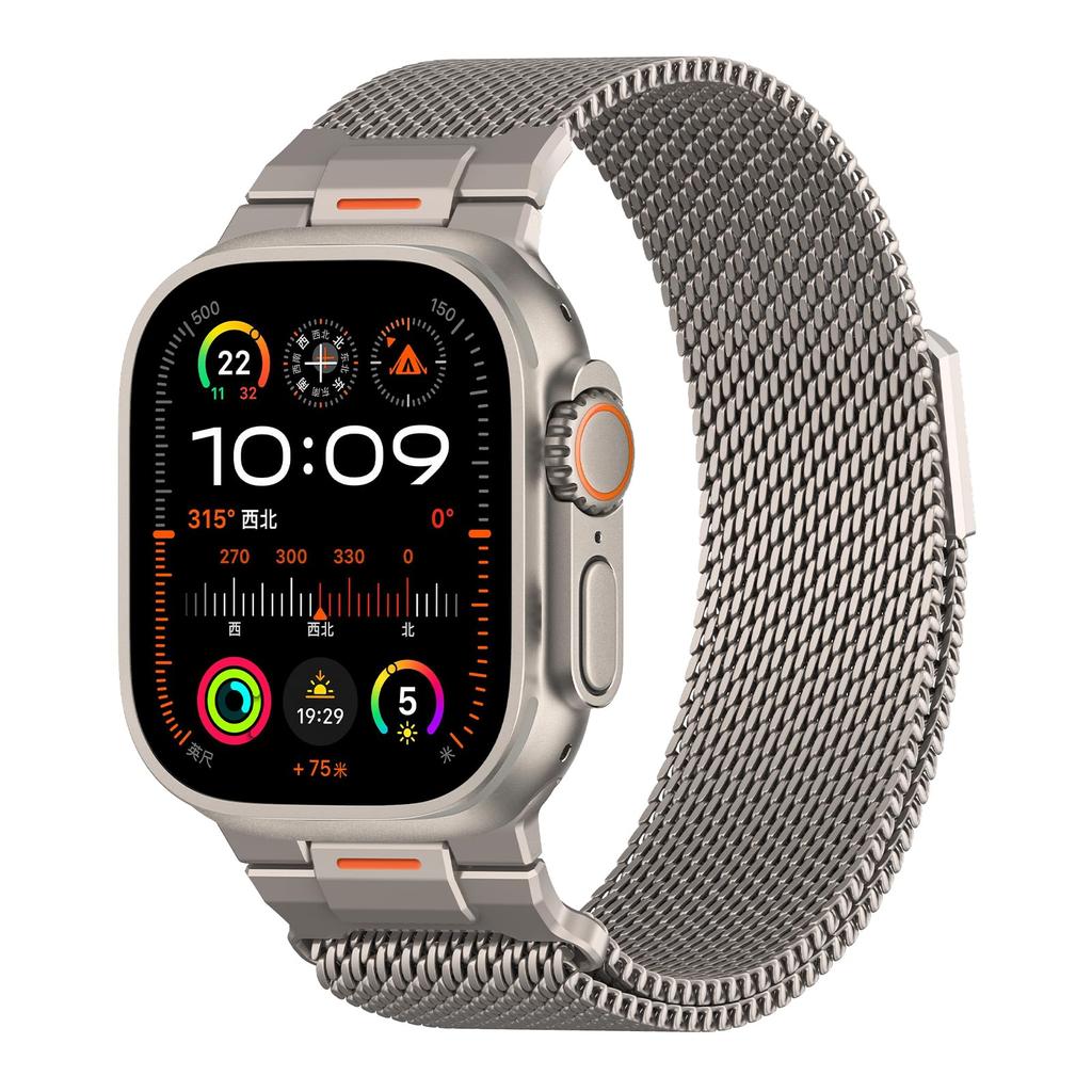 For Apple Watch Ultra2 3 Band 49mm 46mm 44mm 41mm 45mm 42mm 40mm Milanese Loop Bracelet iWatch Series 11 10 9 8 7 Se Metal Strap