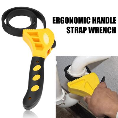 Bandschlüssel, Flaschenöffner, Gummiband, verstellbarer Schraubenschlüssel, Sanitär-Waschbecken, Wasserhahn-Werkzeug für Ölfilter, Duschköpfe, Klempner