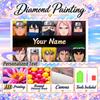 Personalized Akatsuki Naruto Diamond Art Custom Name 5D Diamond Painting Full Drill DIY Craft