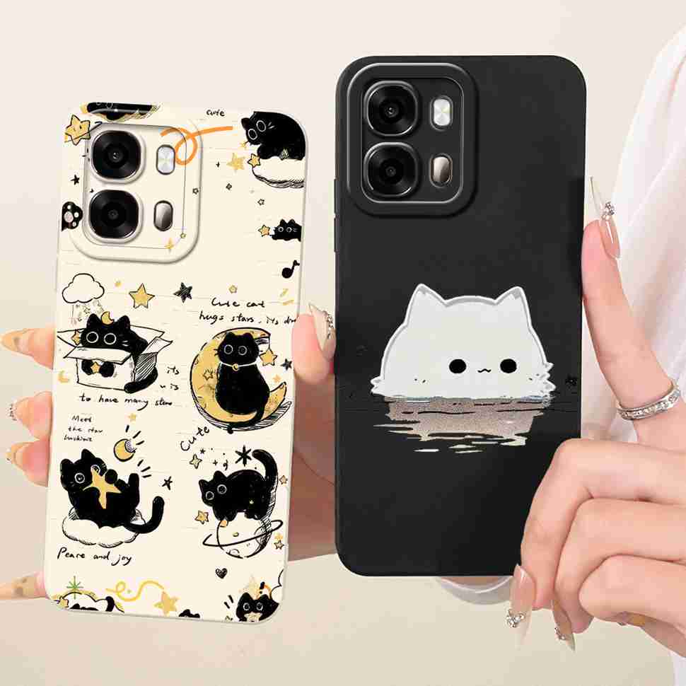 For Oppo A6s 5G CPH2789 Case Fashion Painted Flower Cat Silicone Back Cover For Oppo A 6s A6S 5G 6.75" Bumper Phone Cases Fundas
