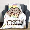 Custom Name Fall Guys Party Blanket for Couch & Bed, Plush Cozy Fuzzy Blanket Super Soft & Warm Blankets for Fall and Winter. 0908119