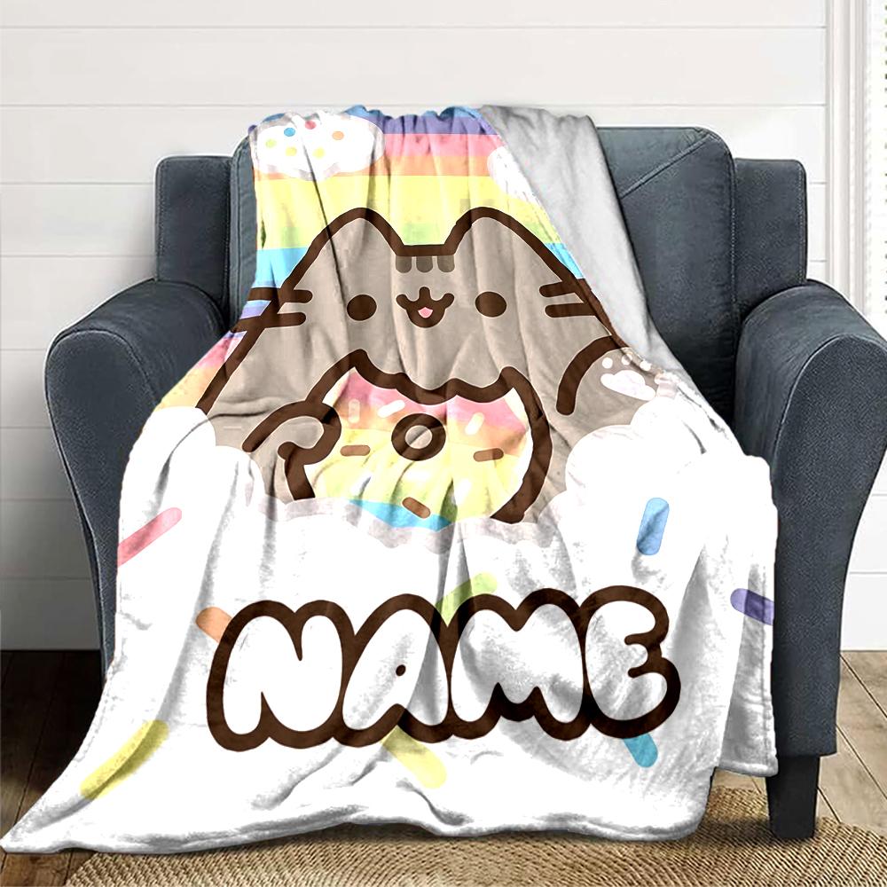 Custom Name Fall Guys Party Blanket for Couch & Bed, Plush Cozy Fuzzy Blanket Super Soft & Warm Blankets for Fall and Winter. 0908119