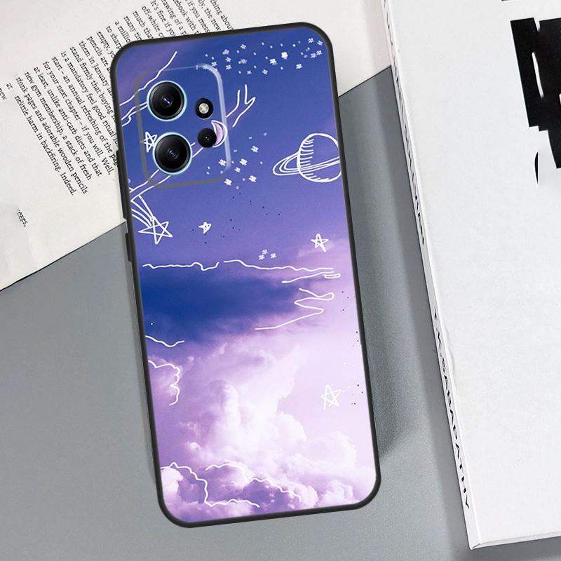 Purple Aesthetic Case For Xiaomi Redmi Note 14 13 10 11 12 15 Pro Plus Cover For Redmi 15C 15 13C 12C 14C 10C