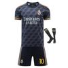 Real Madrid Mbappe Kids Soccer Jersey Training T-Shirt Sports Wear Black Polyester
