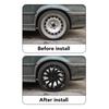 4pcs 14in Wheel Hub Caps Scratch Resistant Universal Wheel Rim Cover for Cars Trucks Vans Black