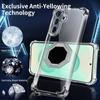 Coque pour Samsung Galaxy A57 5G, Antichoc Transparent avec Support Octogonal Noir Réglable